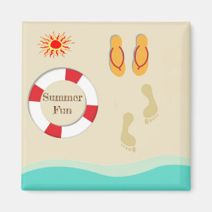 Sommar Roligt Magnet