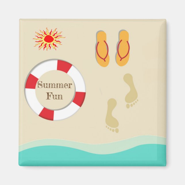 Sommar Roligt Magnet (Framsidan)
