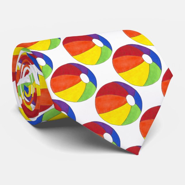Sommar Roligt Rainbow Beach Boll Beachball Tie Slips (Rullad)