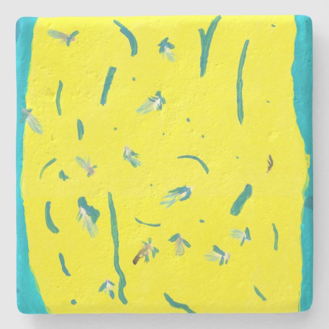 Sommar Roligt Stone Underlägg (Framsidan)