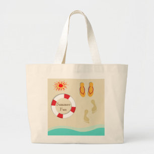 Sommar Roligt Tote Bag Jumbo Tygkasse