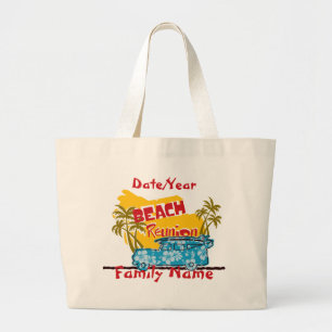 Sommar-Roligten Beach Family Reunion Bag Jumbo Tygkasse