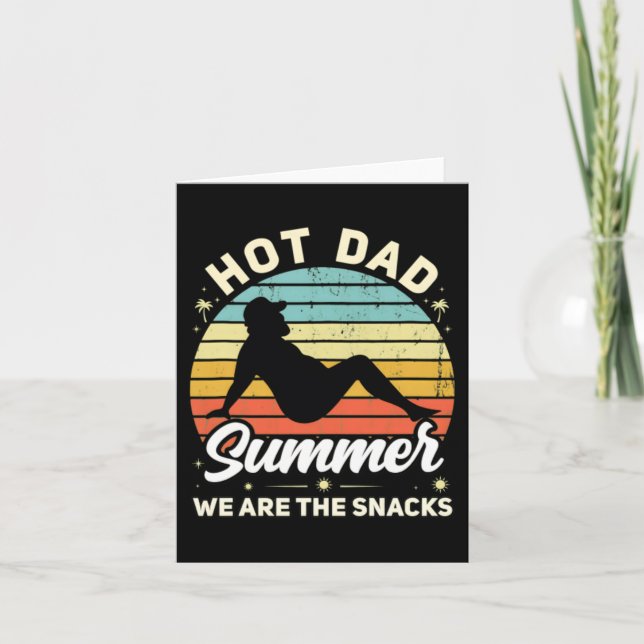 Sommar Rollig Skämt Meme Fars Dag Kort (Framsida)