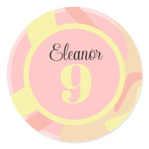 Sommar Rosa Gult Cream Modern Personlig