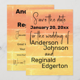 Sommar Rustic Avslappnad Bröllop spara datum Datumet