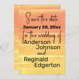 Sommar Rustic Avslappnad Bröllop spara datum Spara Datumet