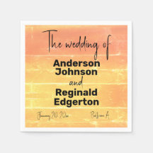 Sommar Rustic Avslappnad Gult Peach Bröllop