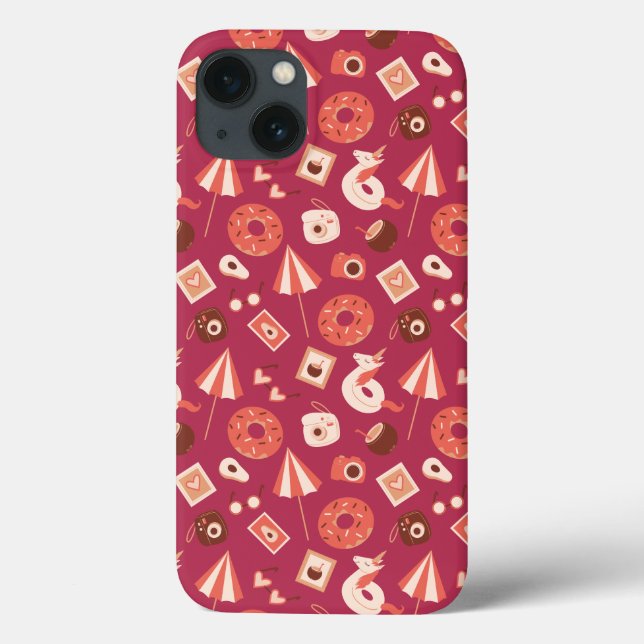 Sommar Saker Maroon Background (Baksida)