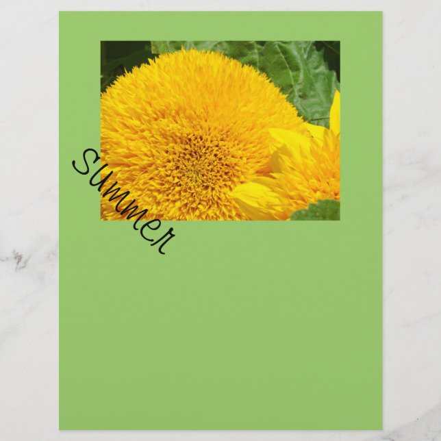 Sommar Scrapbook papper Solros Scrapbooking (Framsida)