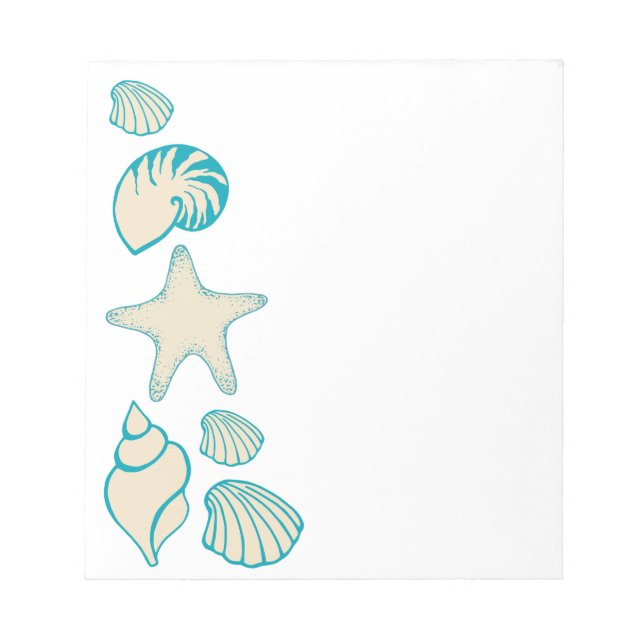 Sommar Seashell Beach Anteckningsblock Gift (Framsida)