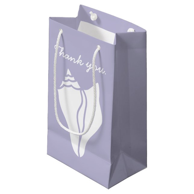 Sommar Seashells i Lavender Gift Bag (Framsidan Vinklad)