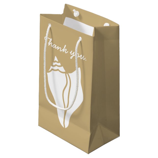 Sommar Seashells i Sand Gift Bag (Framsidan Vinklad)
