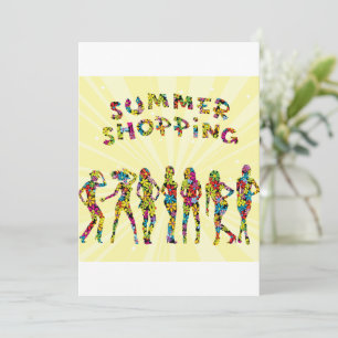Sommar Shopping Inbjudningar