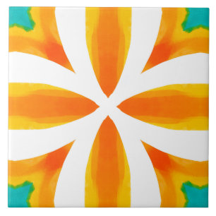 Sommar,sicilianska plattor,majolica,keramiskt plat kakelplatta