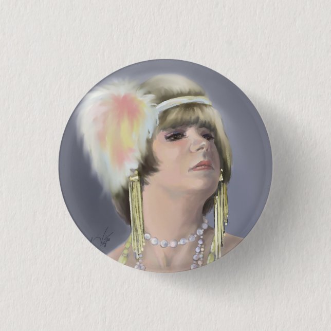 Sommar Siren Porträtt Button Knapp (Framsida)