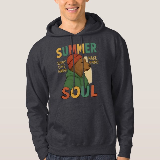 Sommar Själ Björn Hoodie (Framsida)