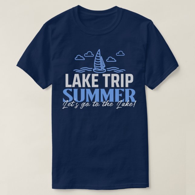Sommar Sjö Resa T Shirt (Design framsida)