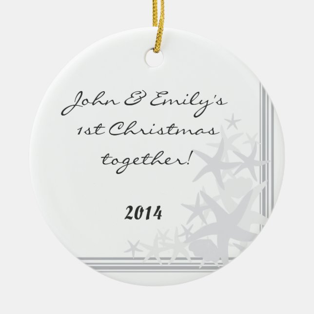 Sommar Snäckors Beach Personlig Namn Ornament (Framsidan)