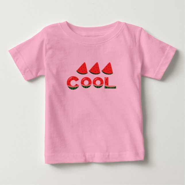 Sommar Snygga Tofflor Vattenmelon  T Shirt (Framsida)