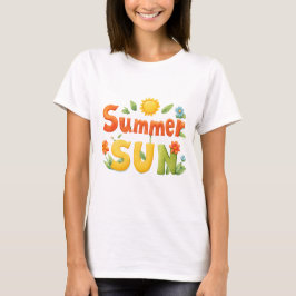 Sommar Sol Illustration T Shirt