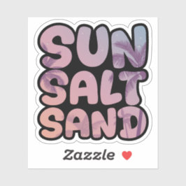 Sommar Sol Salt Sand Strandresa Klistermärken