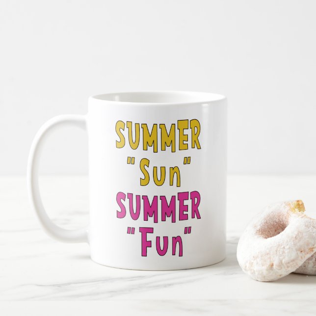 Sommar Sol Sommar Nöje Kaffemugg (Med munk)