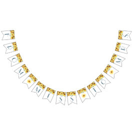 Sommar Solros Bröllopsfest Banner Vimplar