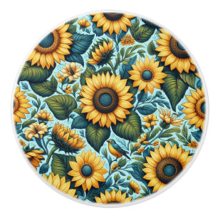 Sommar/solros/fågel Knopp