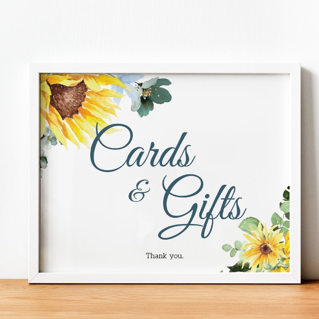 Sommar Solros Tabletop-tecken Poster (Skapare uppladdad)