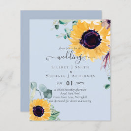 Sommar Solrosor Eukalyptus Grönska Bröllop