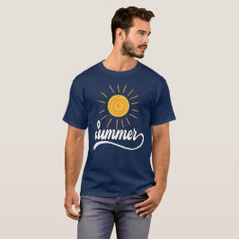 Sommar Solsken Design Herr Navyblå T Shirt