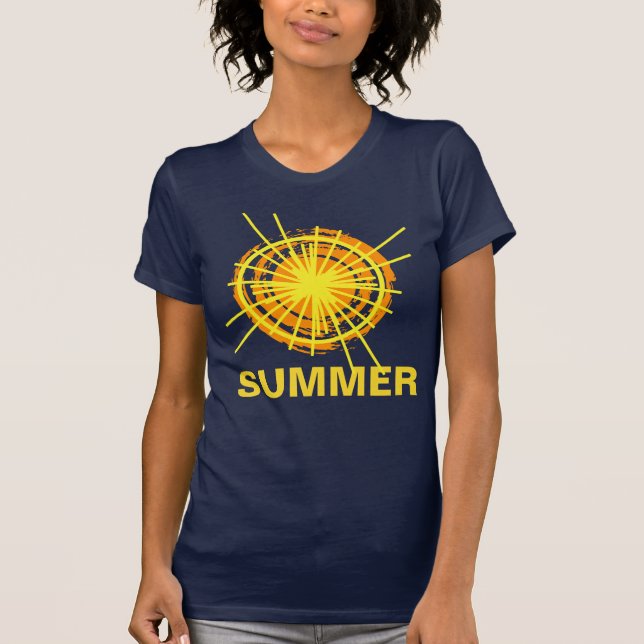 Sommar Solsken Rolig anpassningsbar T-shirt (Framsida)