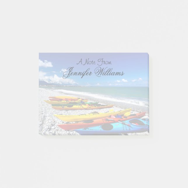 Sommar som Kayaking Post-it Block (Framsida)