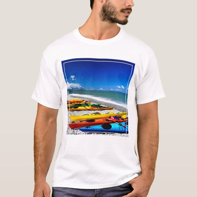 Sommar som Kayaking T-shirt (Framsida)