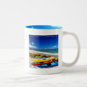 Sommar som Kayaking Två-Tonad Mugg