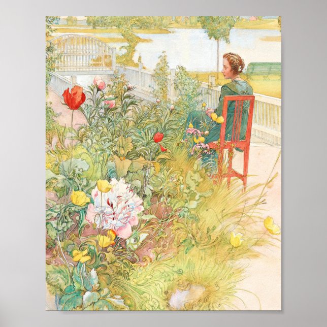 Sommar, sönfödd av Carl Larsson Poster (Framsidan)