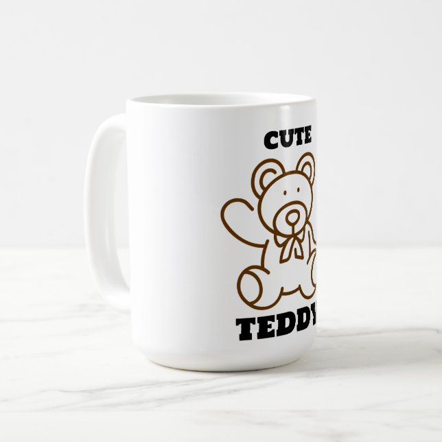 Sommar Söt Björn Teddy Kaffemugg (Framsida vänster)