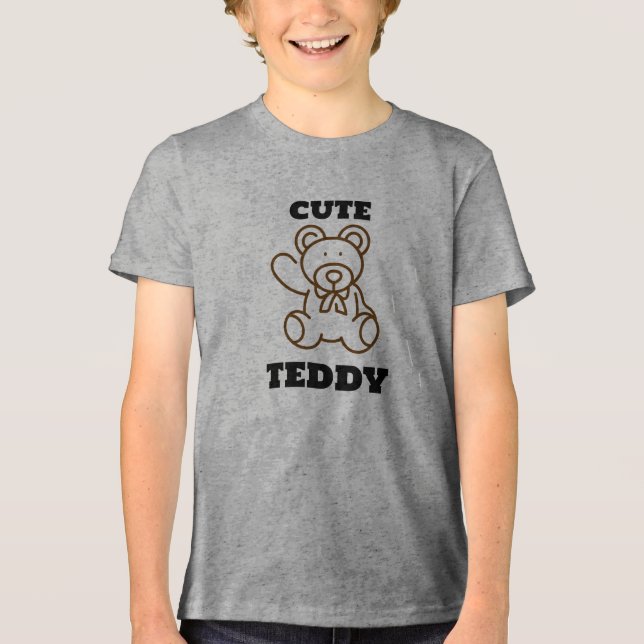 Sommar Spädbarn Cute Bear Teddy T Shirt (Framsida)