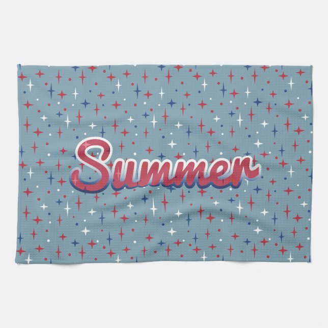 Sommar Sparkles Kökshandduk (Horisontell)