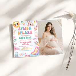 Sommar Splish Splash Baby Shower Party Foto Inbjudningar