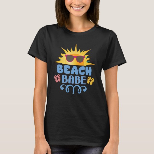Sommar Strand Brud Surfare T Shirt (Framsida)