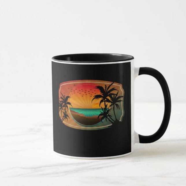 SOMMAR STRAND NATUR RETRO MUGG (Höger)