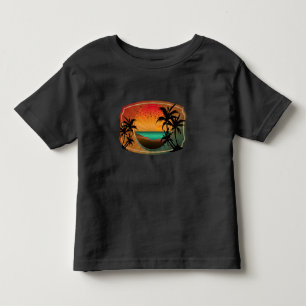 SOMMAR STRAND NATURELL RETRO T SHIRT