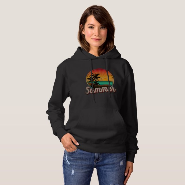 SOMMAR STRAND RETRO T SHIRT (Hel framsida)