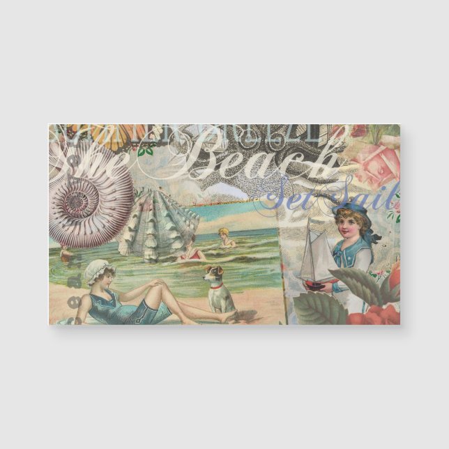 sommar strand vintage bläckfisk antika segling (Framsida)