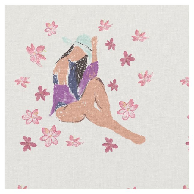 Sommar, stranden Dam Tyg (Närbild)