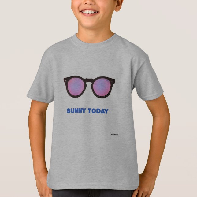 Sommar Sunny idag Boys Clothing T Shirt (Framsida)