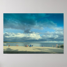 Sommar-sunset Beach, Cape Cod Poster