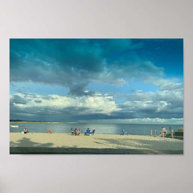Sommar-sunset Beach, Cape Cod Poster (Framsidan)