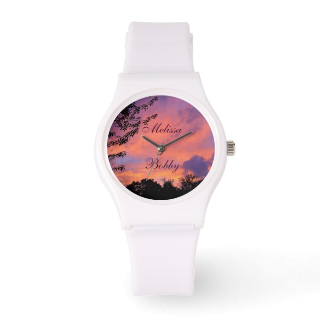 Sommar-sunset-Romantic Watches *Personalize* Armbandsur (Framsida)